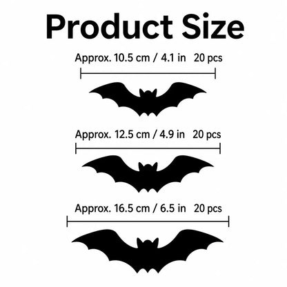 🎃🎁 WREE® 3D LED Bat Light Halloween Wall Decoration – Glowing Ghost Party Décor