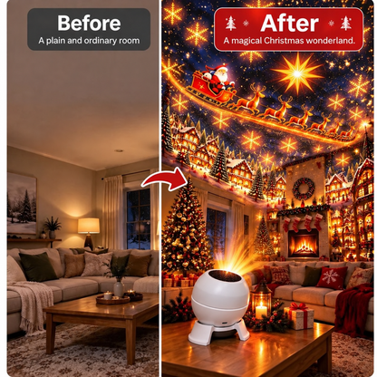 ⛄Official Store |  SCNDR® 🎅🏻🎅🏻Smart Holographic Projector (HD Smart Dynamic 5D)