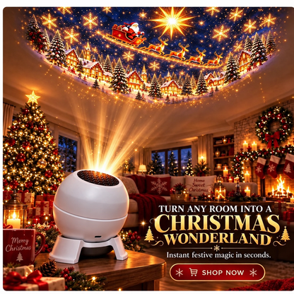 ⛄Official Store |  SCNDR® 🎅🏻🎅🏻Smart Holographic Projector (HD Smart Dynamic 5D)